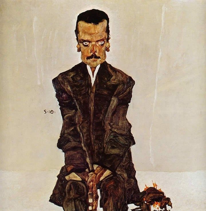 Egon Schiele Portrait of the Publisher Eduard Kismack
